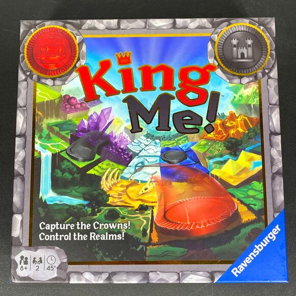 KING ME! Board Game Ravensburger Capture the Crowns Control the Realms NEW! - Picture 1 of 7